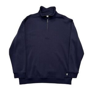 UGG Zeke Sweater Men's Size XXL Blue Half Zip Casual Classic Comfort Pullover